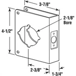Prime-line U 9553 Stainless Steel Recessed Door Reinforcer 2-3/8 X 1-3/4 In.. Fixed Price $16.17.