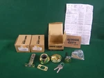 Kwikset Safe Bright Brass Entry Deadbolt 3 Locks Keyed Alike. Fixed Price $14.00.