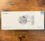 Level Touch B1 Keyless Smart Door Lock Satin Chrome Silver Homekit Alexa Ring. Fixed Price $75.00.