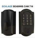 Schlage BE489WB Camelot Encode Wifi Enabled Electronic Keypad - Aged Bronze New. Fixed Price $299.95.