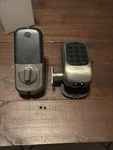 Yale YDR110-ZW-US Keyless Push Button Deadbolt B1L Lock Z-wave Satin Nickel. Fixed Price $48.99.