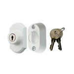 Ideal Security Model 703 Keyed Deadbolt For Storm And Screen Doors, White. Fixed Price $39.90.