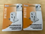 Lot Of 2 Defender Security U-9879 White Step-on Sliding Patio Door Lock New. Fixed Price $19.99.