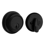 817 Series Matte Black Single Cylinder Key Control Round Deadbolt Featuring Smar. Fixed Price $36.64.