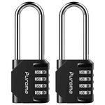 Puroma Pack 2.6 Inch Shackle Combination Lock 4 Digit Long, Black. Fixed Price $21.99.