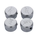 4 Pcs Gretsch With Arrow Logo Control Knobs Metal Guitar Silver. Fixed Price $13.49.