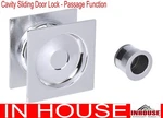 Cavity Sliding Door Passage Set Flush Pull Handle Chrome Finger Inc.. Fixed Price $7.15.