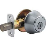 Kwikset 96600-715, Single Cylinder Deadbolt, Satin Chrome, Free Shipping. Fixed Price $18.00.