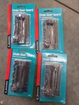 4PC Lot Ultra Hardware Steel Chain Door Security Lock Guard Hinge Bronze Black. Fixed Price $19.99.