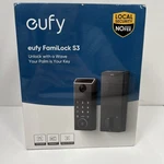Eufy Familock S3 Max Smart Palm Vein Recognition Deadbolt Doorbell 2K Cam. Fixed Price $299.00.