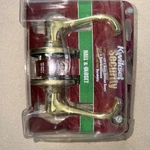 Kwikset Polished Brass Dorian Passage Door Lever (knob) 200DNL 3 Cp Ksp - New. Fixed Price $14.99.