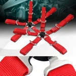X Durable Nylon 5-POINT Cam Lock Safety Harness 2" Red Seat Belt Universal 1. Fixed Price $63.95.