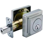 Shield Security Square Rose Single Cylinder Deadbolt Satin Nickel Finish 131374. Fixed Price $22.50.