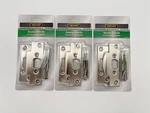 (3 Pack) Defiant Security Door And Deadbolt Strike Kit Satin Nickel W/ Hardware. Fixed Price $15.99.