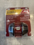 Ace, Keyed One Side Deadbolt, Antique Brass, New. Fixed Price $16.84.
