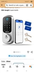Desloc Smart Door B200, Deadbolt Lock, Keyless Entry Silver. Fixed Price $49.98.