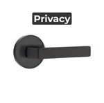 Emtek Dumont Privacy Door Lever Flat Black Disk Rosette C5209DTUS19 Cf Mech. Fixed Price $90.00.