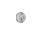 Round Satin Nickel Single Cylinder Deadbolt Featuring Dual Keyway DD1X21PXJ. Fixed Price $24.99.