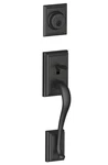 Schlage Addison Exterior Handleset With Deadbolt, Matte Bl. Fixed Price $89.99.