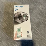 Klloque Smart Door Fingerprint, App & Key Unlock Satin Nickel. Fixed Price $30.00.