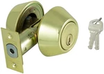 Mintcraft DL72 Polished Brass Finish Double Cylinder Deadbolt, 699-5146. Fixed Price $9.99.