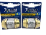 Toledo Double Cylinder Deadbolt Polished Brass CV1801-US3 New Lot Of 2. Fixed Price $21.95.