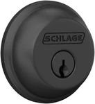 (LOT-8) Schlage 860N Col 622 Single Cylinder Deadbolt With Keys, Matte Black. Fixed Price $189.00.