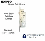 Hoppe Mortise Lock, 1-3/4" Backset Single Point Spl) 1" Deadbolt New Style. Fixed Price $102.99.
