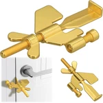 1 Pcs Upgraded Portable Door Lock,home Security Locker Travel Lockdown Gold. Fixed Price $7.49.