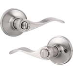 Gobrico 5 Pack Interior Privacy Door Lever Satin Nickel Wave Handle. Fixed Price $63.75.