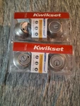 Double Cylinder Deadbolt Kwikset; Sets; White Bronze; Model 96650-492. Fixed Price $26.45.