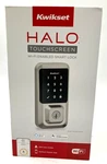 Kwikset Halo Touchscreen Wi-fi Enabled Smart Lock Satin Nickel 99390-001. Fixed Price $124.99.