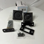 Kwikset 335SQT-11P Square Privacy Bed/bath Pocket Door Lock Venetian Bronze. Fixed Price $24.99.