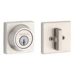 Kwikset Square Single Cylinder Deadbolt Satin Nickel Smartkey 660SQT (read). Fixed Price $20.97.