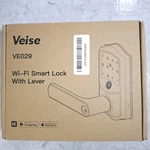 Veise VE029 Wifi Smart Lever Lock, Fingerprint Keyless Entry Door - Matte Black. Fixed Price $79.99.