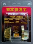 Ez Set: "entrance Deadbolt Lock Single Cylinder 2 Keys Polished Brass New!". Fixed Price $33.24.