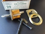 Nos Vtg Keil Rim Cylinder Pin Tumbler 29 Dull Brass Usa. Fixed Price $18.50.