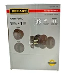 Defiant Hartford Keyed Entry Knob Single Cylinder Deadbolt Black 1009429112 New. Fixed Price $19.95.