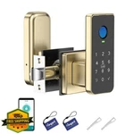 Foxgard Fingerprint Door Lock Gold Biometric Smart Keypad App. Fixed Price $125.99.