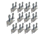Qcaa Sliding Window Security Lock Child Proof, Aluminum, Silver, 12-PACK. Fixed Price $30.21.