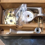 Lawrence Hardware Inc. Commercial Silver Metal Door Handle Set W/. Fixed Price $45.00.