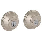 Prestige Satin Nickel Double Cylinder Deadbolt. Fixed Price $76.69.