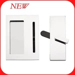 Emtek Rectangular Barn Door Privacy Lock And Flush Pull R20. Fixed Price $79.95.
