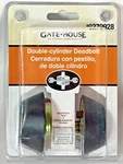 Gate House Double-cylinder Deadbolt Aged Bronze Finish 0279928 Doot Lock New. Fixed Price $24.95.