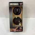 Brinks 4301-109 Maximum Security Single Cylinder Deadbolt Oil Rubbed Bronze Door. Fixed Price $14.00.