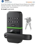 Kucacci Keyless Entry Smart Door Lock W/ Keypad Easy Install Electronic Knob New. Fixed Price $45.00.