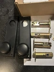 Emtek Quincy Keyed Double Cylinder Sideplate Knob Oil Rubbed Bronze. Fixed Price $129.00.