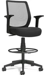 Union & Scale Essentials Mesh Back Fabric Drafting Stool Black UN59384 - New. Fixed Price $94.99.