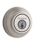 Kwikset 980 Deadbolt - Keyed One Side Featuring Smartkey Satin Nickel. Fixed Price $32.29.