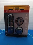 Brinks Commercial Matte Black Interior/exterior Entry Deadbolt Combo Door Lock. Fixed Price $40.00.